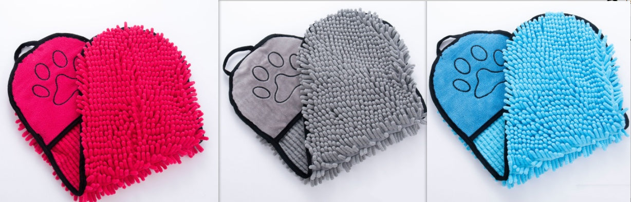 Áo Choàng Tắm Chó Mèo Microfiber - Khăn Tắm Siêu Thấm Hút